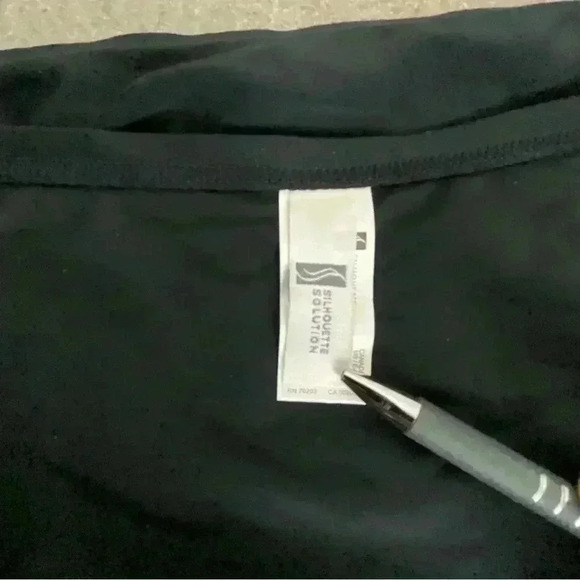 NWT Silhouette Solutions Swim Bottom Brief Tummy Slimmer Black Plus Size 3X - Picture 6 of 6